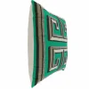 Jonathan Adler x Michaels 20" Green Greek Key Embroidered Pillow