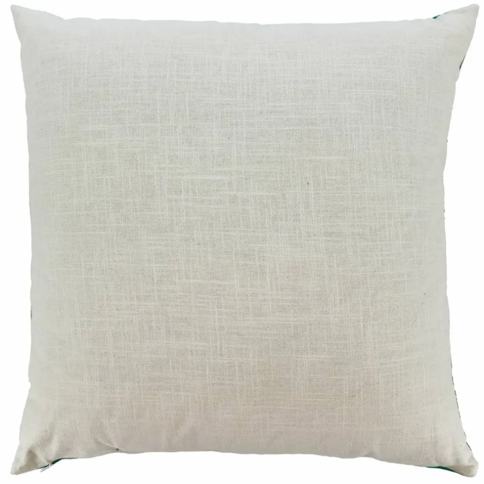 Jonathan Adler x Michaels 20" Green Greek Key Embroidered Pillow
