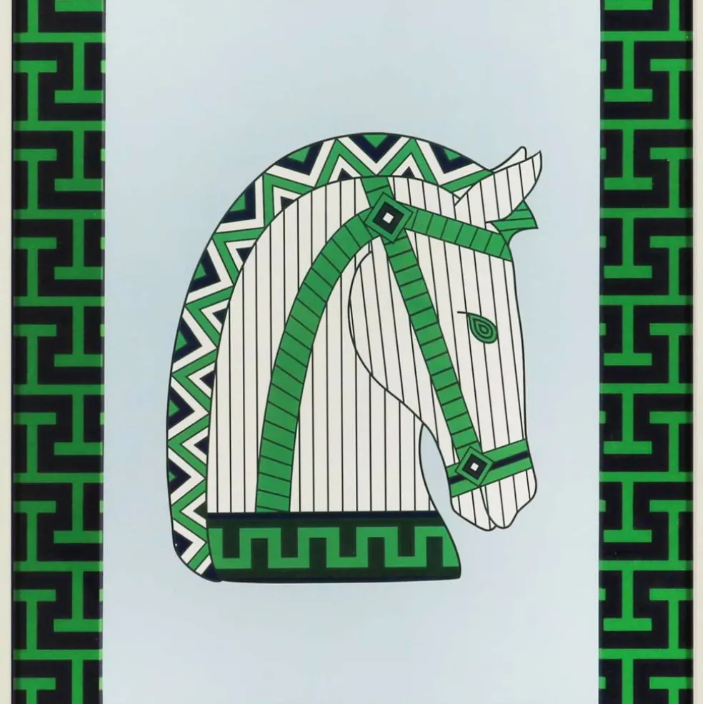 Jonathan Adler x Michaels 18.5" Green, Black & White Grecian Horse Wall Décor