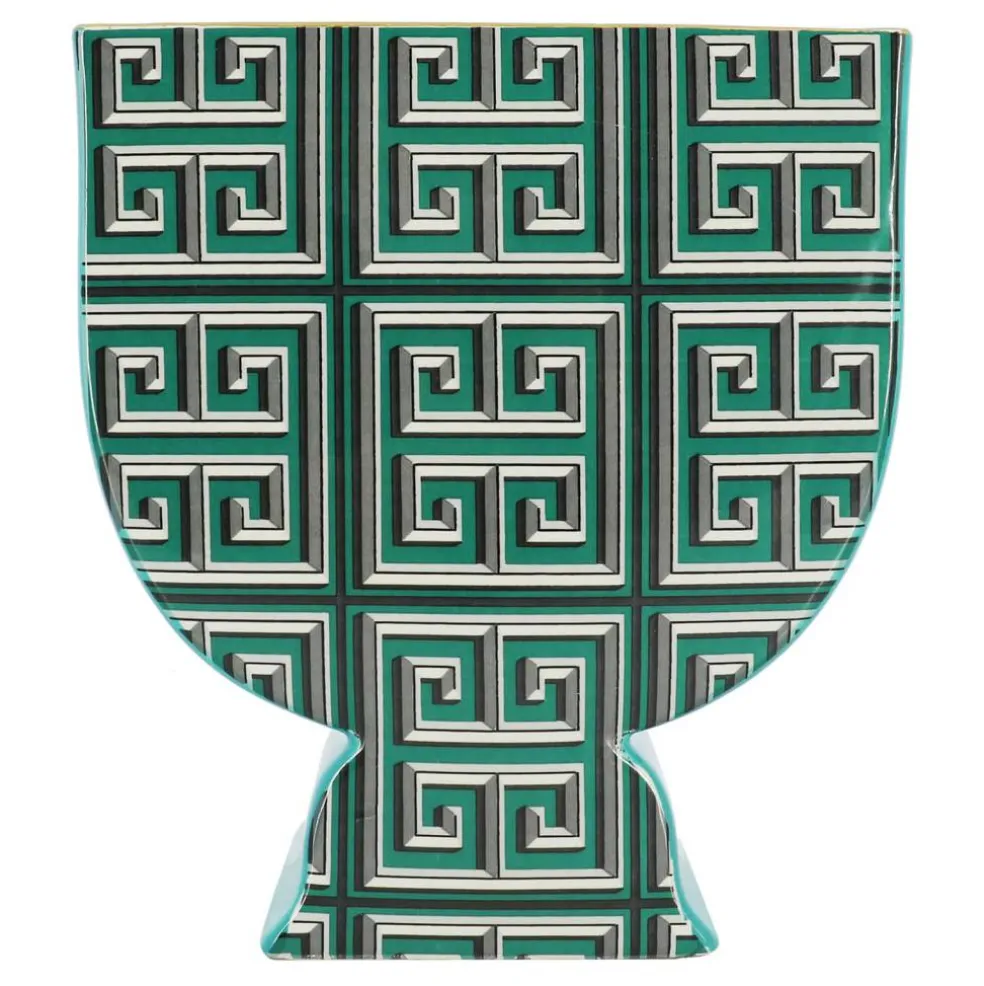 Jonathan Adler x Michaels 10" Green Greek Key Ceramic Vase