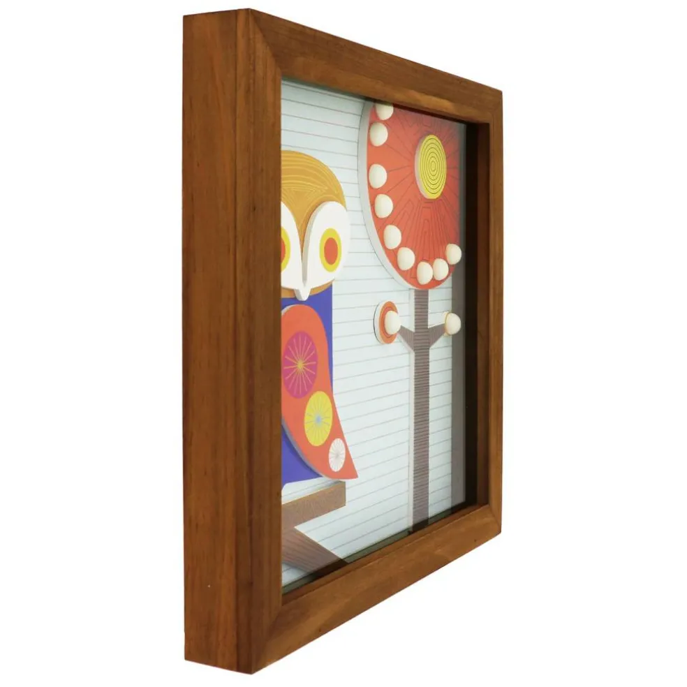 Jonathan Adler x Michaels 12" Green & Orange Owl Wall Art