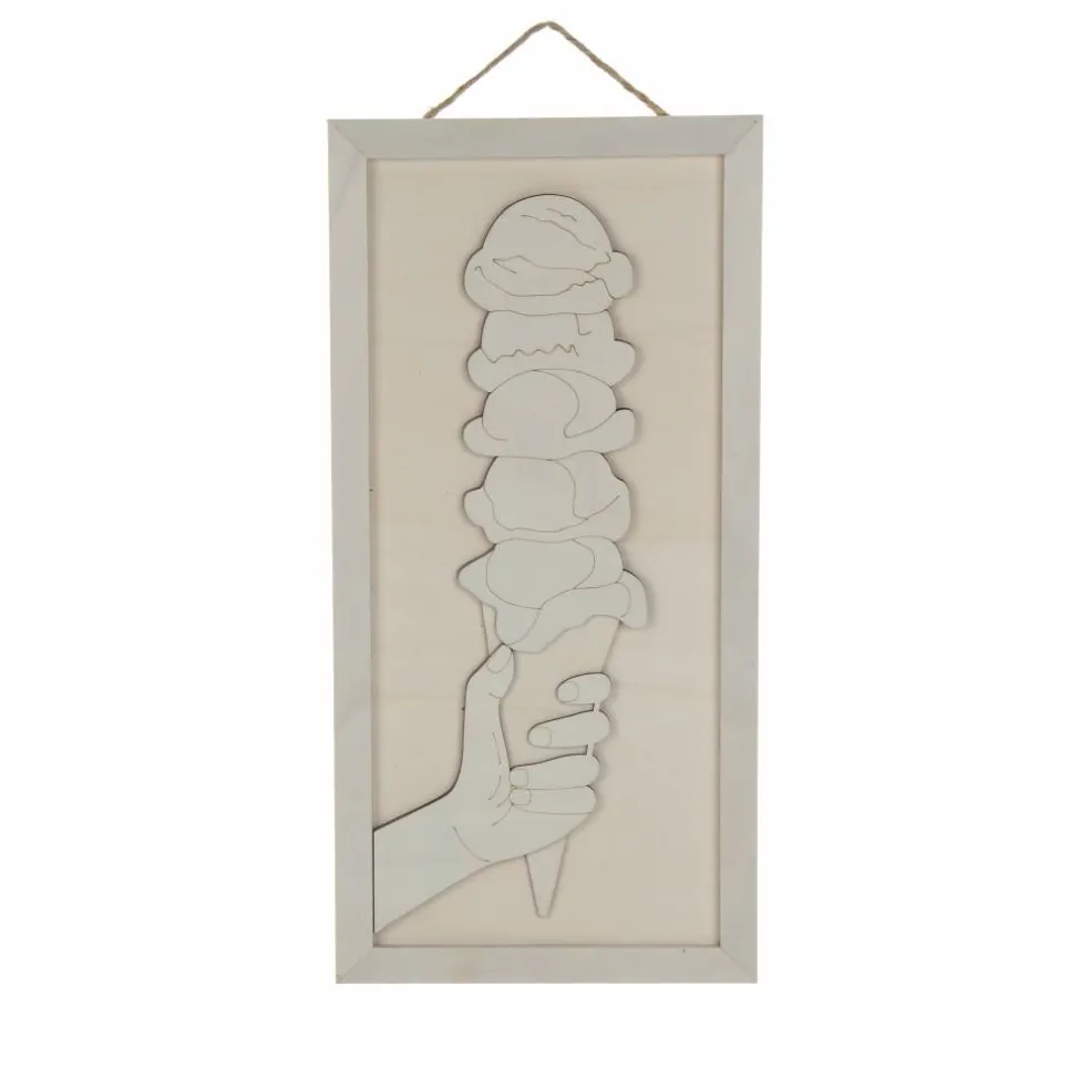 Jonathan Adler x Michaels 15.5" Ice Cream DIY Wood Plaque