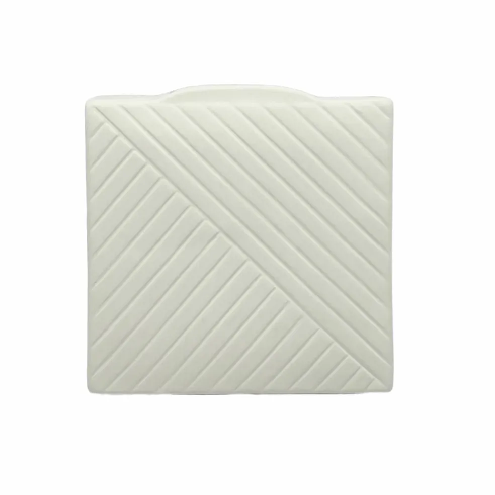 Jonathan Adler x Michaels 6.75" Linear Slant DIY Square Ceramic Vase