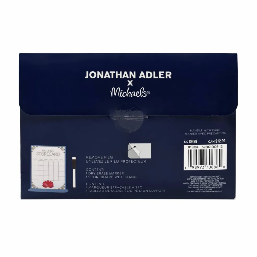 Jonathan Adler x Michaels Mahjong Scorecard Kit