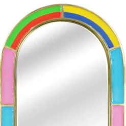 Jonathan Adler x Michaels 24" Multicolor Metal & Glass Wall Mirror