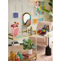 Jonathan Adler x Michaels 24" Multicolor Metal & Glass Wall Mirror
