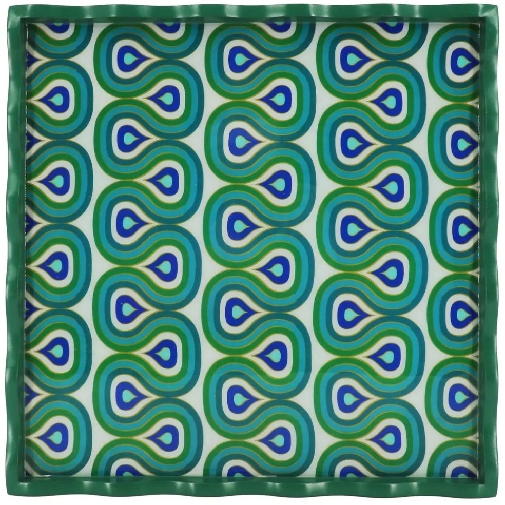 Jonathan Adler x Michaels 14" Multicolor Geometric Teardrop Tabletop Tray