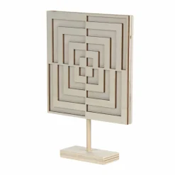 Jonathan Adler x Michaels 8" Op Art Square DIY Wood Tabletop Décor with Stand