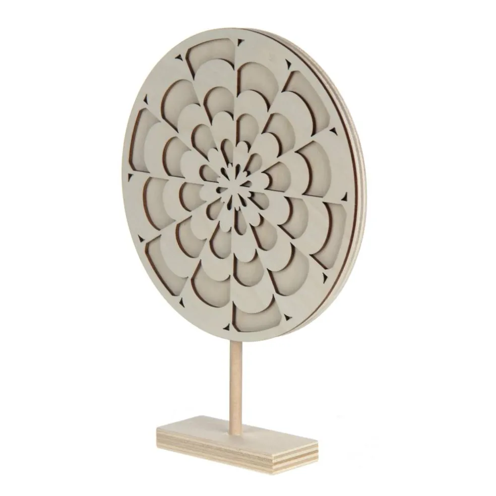 Jonathan Adler x Michaels 8.5" Op Art Flower DIY Wood Tabletop Décor with Stand