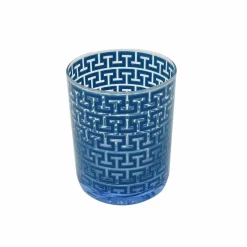 Jonathan Adler x Michaels 10.8oz. Blue Madrid Key Glass Cup