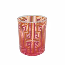 Jonathan Adler x Michaels 10.8oz. Red Geometric Glass Cup