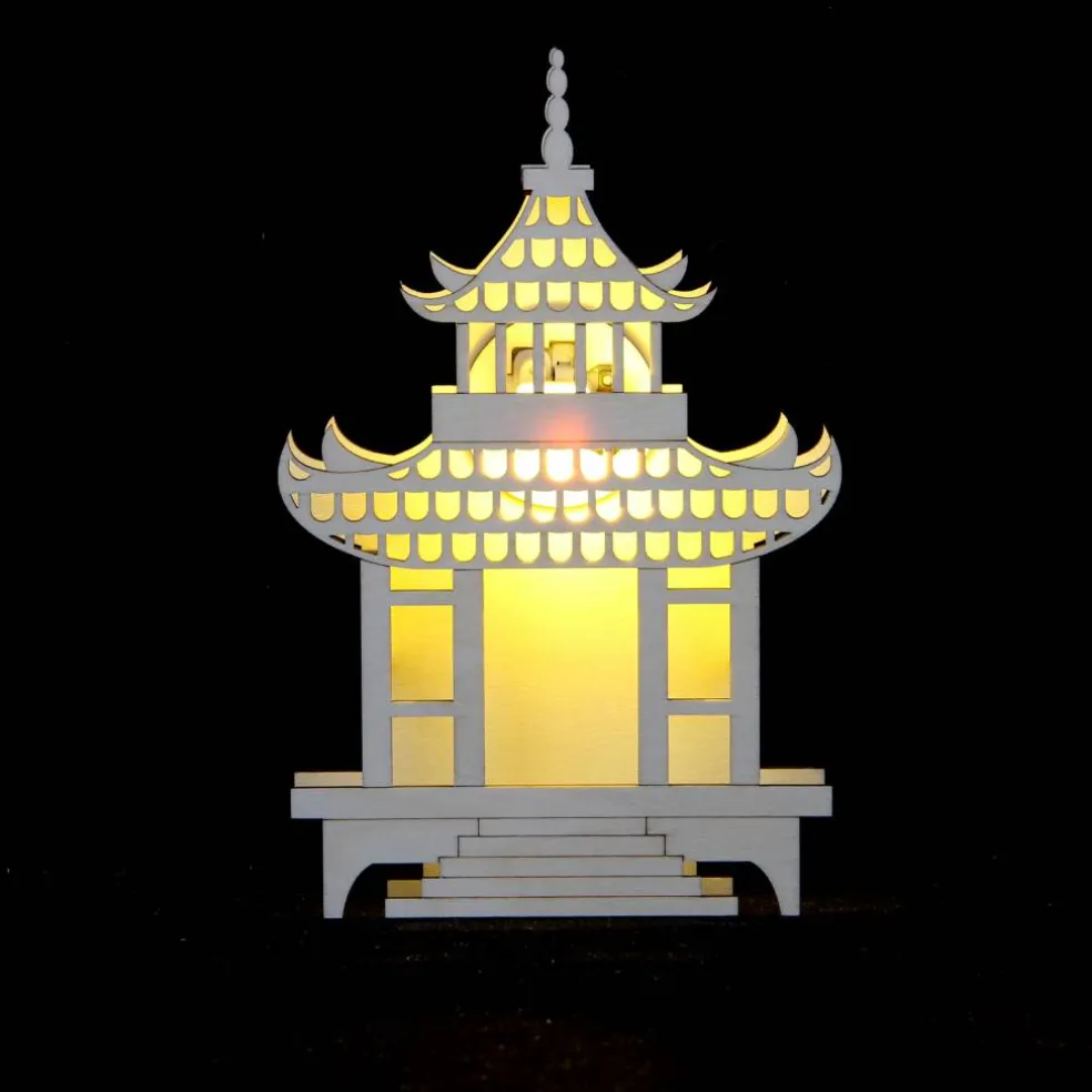 Jonathan Adler x Michaels 7.75" Pagoda DIY LED Wood Décor