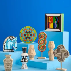 Jonathan Adler x Michaels 9.25" Pompidou Loops Trio DIY Wood Tabletop Décor with Stand