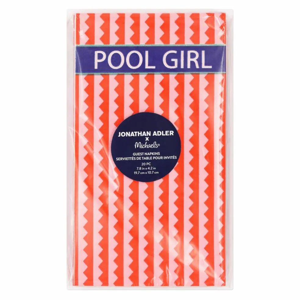 Jonathan Adler x Michaels Pool Girl Guest Napkins, 20ct.