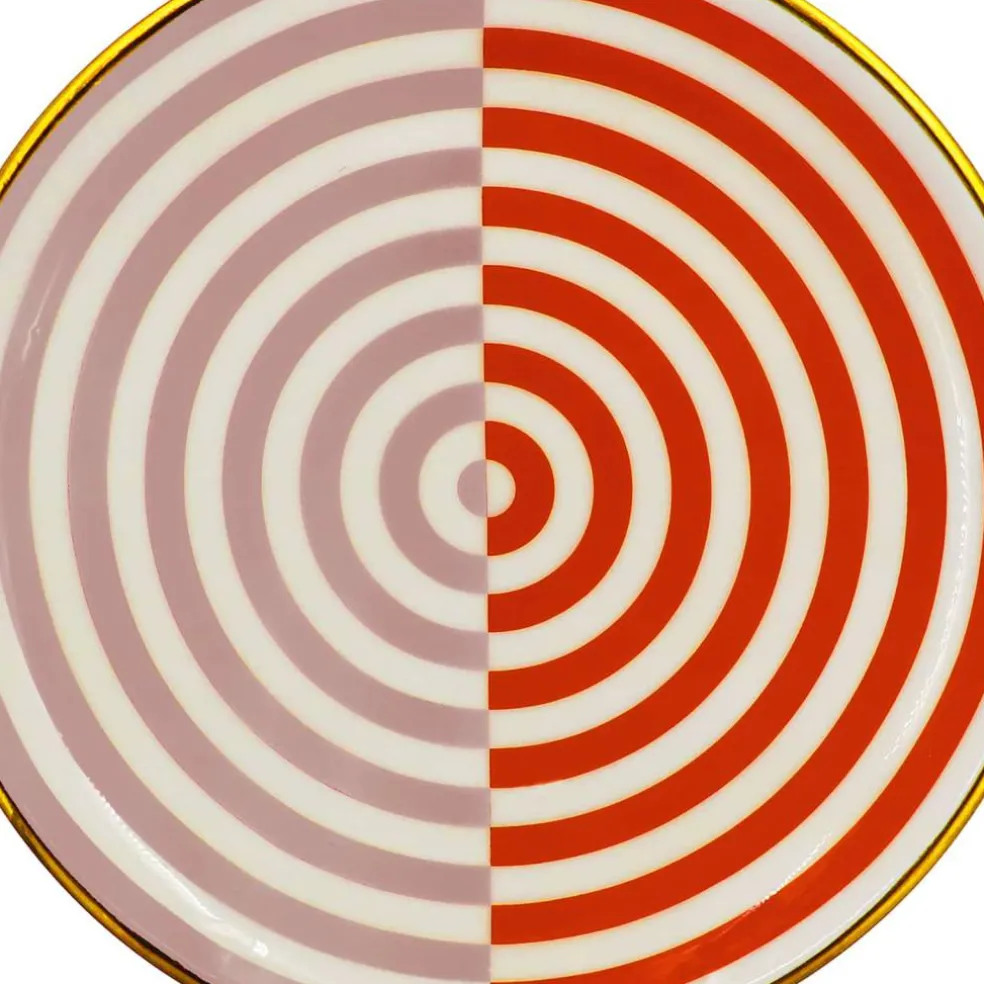 Jonathan Adler x Michaels 12" Red & Pink Illusion Metal Plate