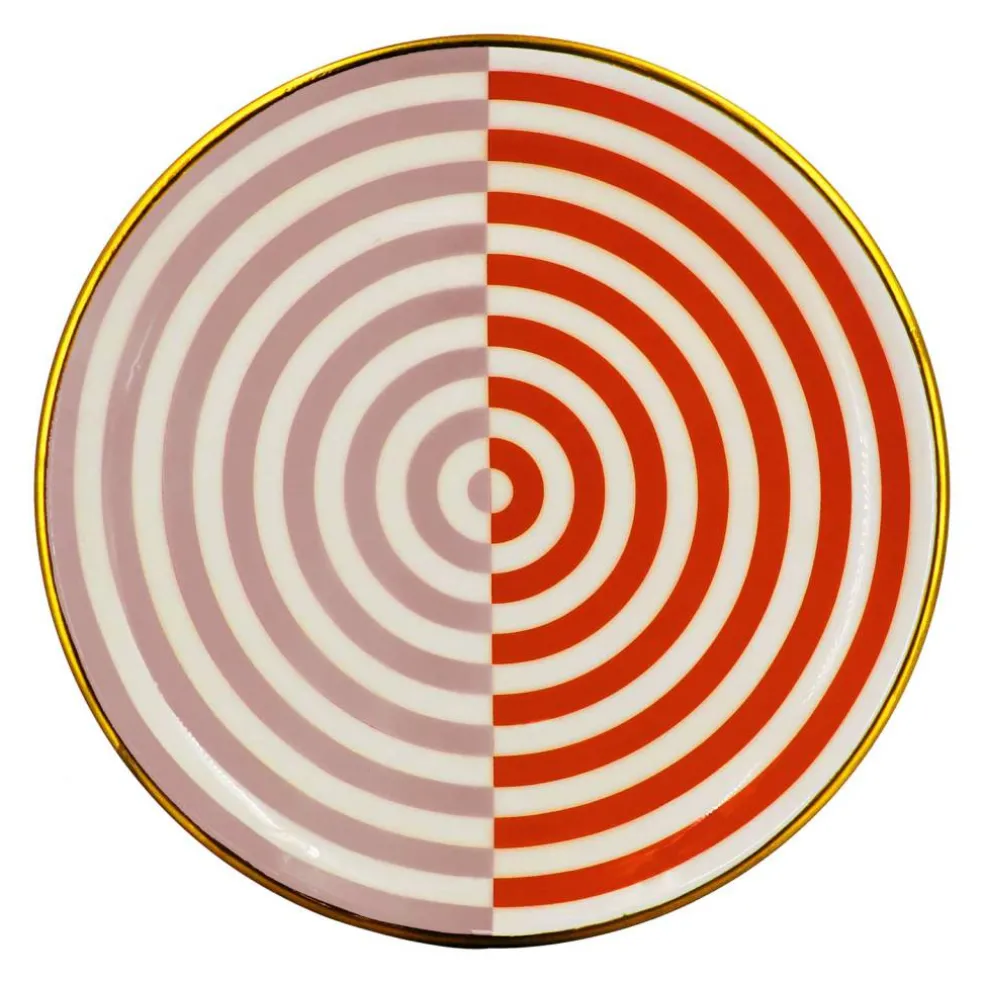 Jonathan Adler x Michaels 12" Red & Pink Illusion Metal Plate