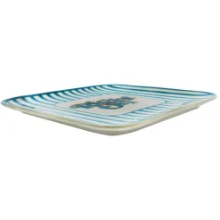 Jonathan Adler x Michaels 12.25" Right On Blue Stripe Ceramic Plate