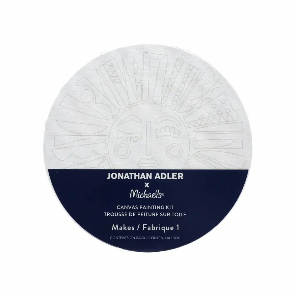 Jonathan Adler x Michaels 7" Round Sun Canvas Painting Kit