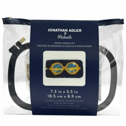 Jonathan Adler x Michaels Round Glasses Punch Needle Case Kit