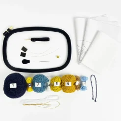 Jonathan Adler x Michaels Round Glasses Punch Needle Case Kit