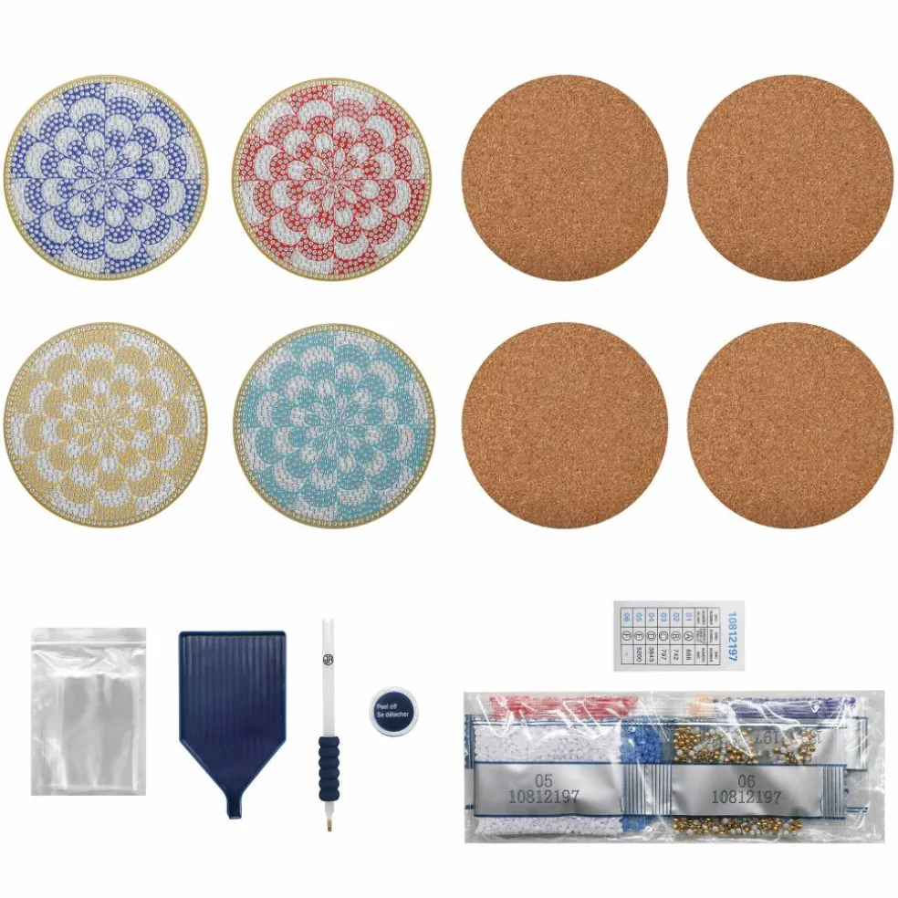 Jonathan Adler x Michaels Round Flower Diamond Art Coaster Kit