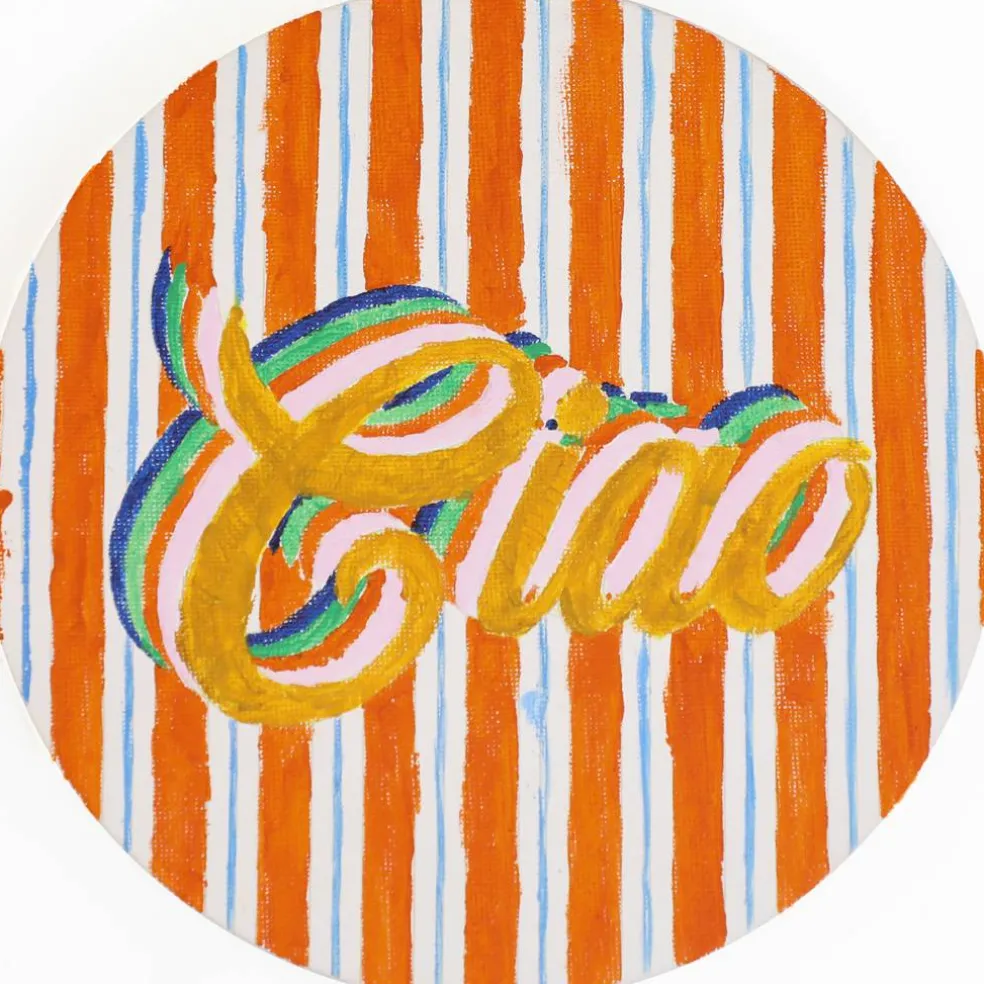 Jonathan Adler x Michaels 7" Round Ciao Canvas Painting Kit