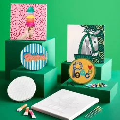 Jonathan Adler x Michaels 7" Round Peace Canvas Painting Kit