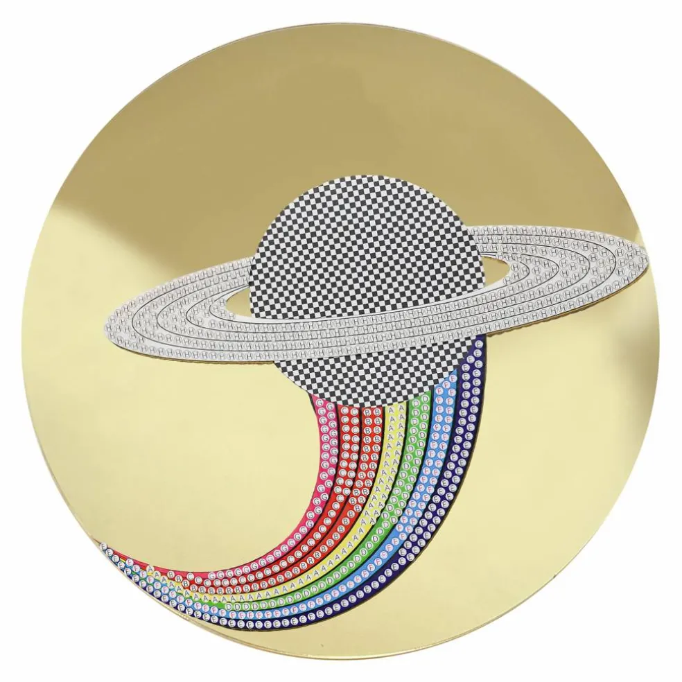 Jonathan Adler x Michaels 7.75" Saturn Rainbow Diamond Art Wall Décor Kit
