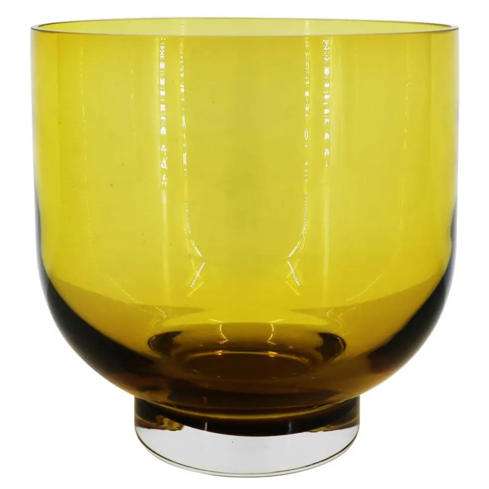Jonathan Adler x Michaels 7.75" Short Yellow Glass Vase