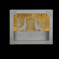 Jonathan Adler x Michaels 8.75" Sitting Greyhounds DIY LED Shadow Box Décor