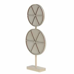 Jonathan Adler x Michaels 10.25" Stacked Wheels DIY Wood Tabletop Décor with Stand