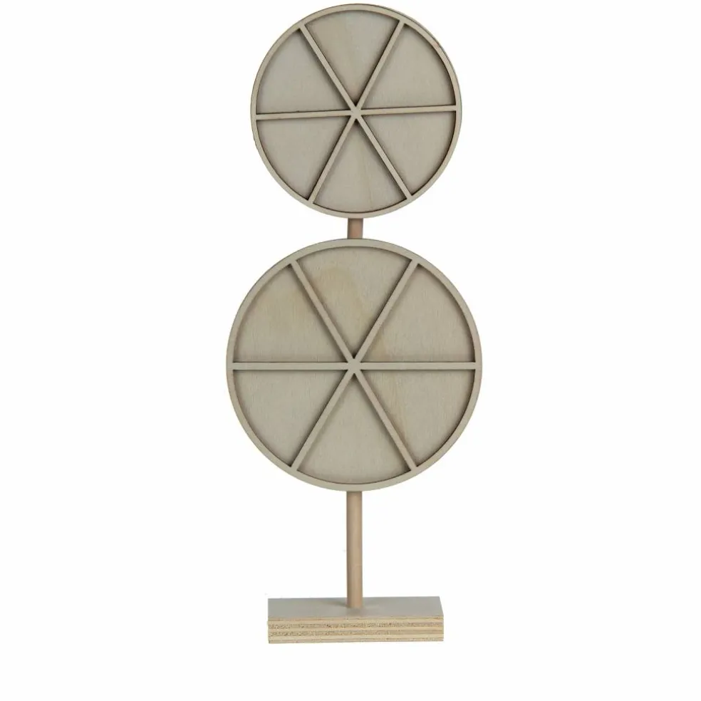 Jonathan Adler x Michaels 10.25" Stacked Wheels DIY Wood Tabletop Décor with Stand
