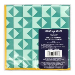 Jonathan Adler x Michaels Teal Print Cocktail Napkins, 20ct.