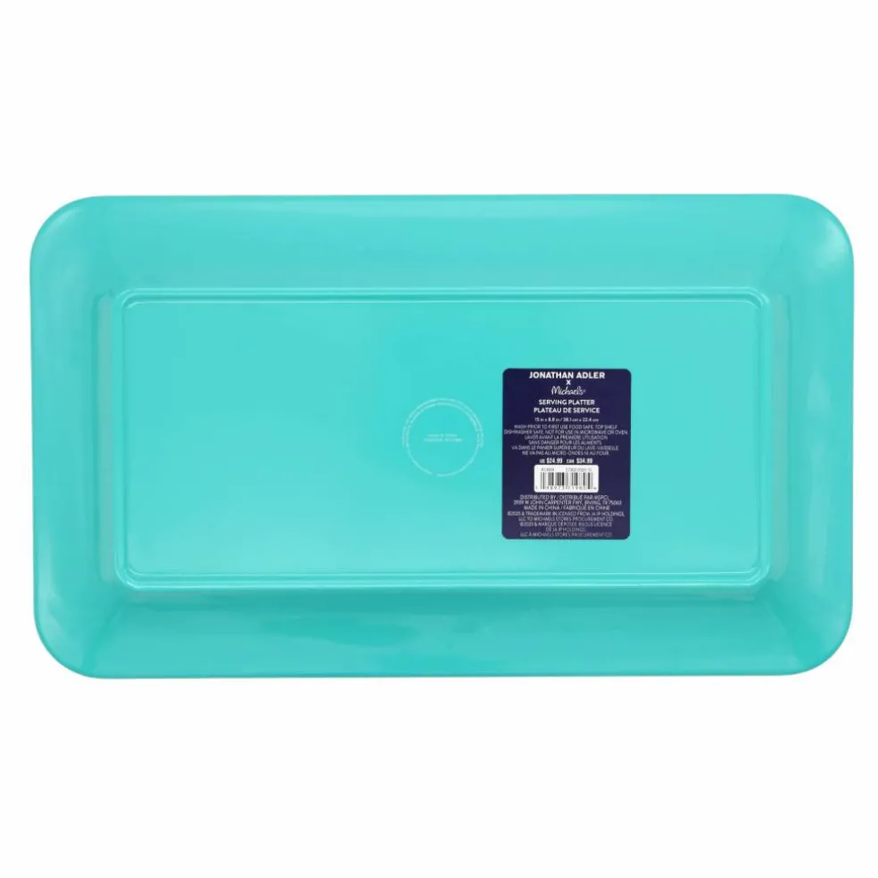 Jonathan Adler x Michaels Teal Sunglasses Melamine Serving Platter