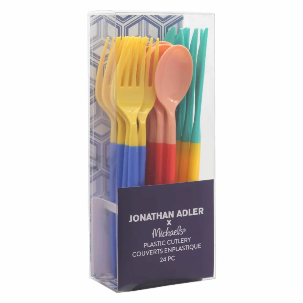Jonathan Adler x Michaels Two-Tone Cutlery Set