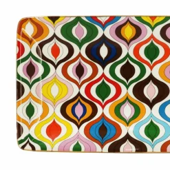 Jonathan Adler x Michaels 6.25" x 11.5" Bargello Waves Ceramic Plate