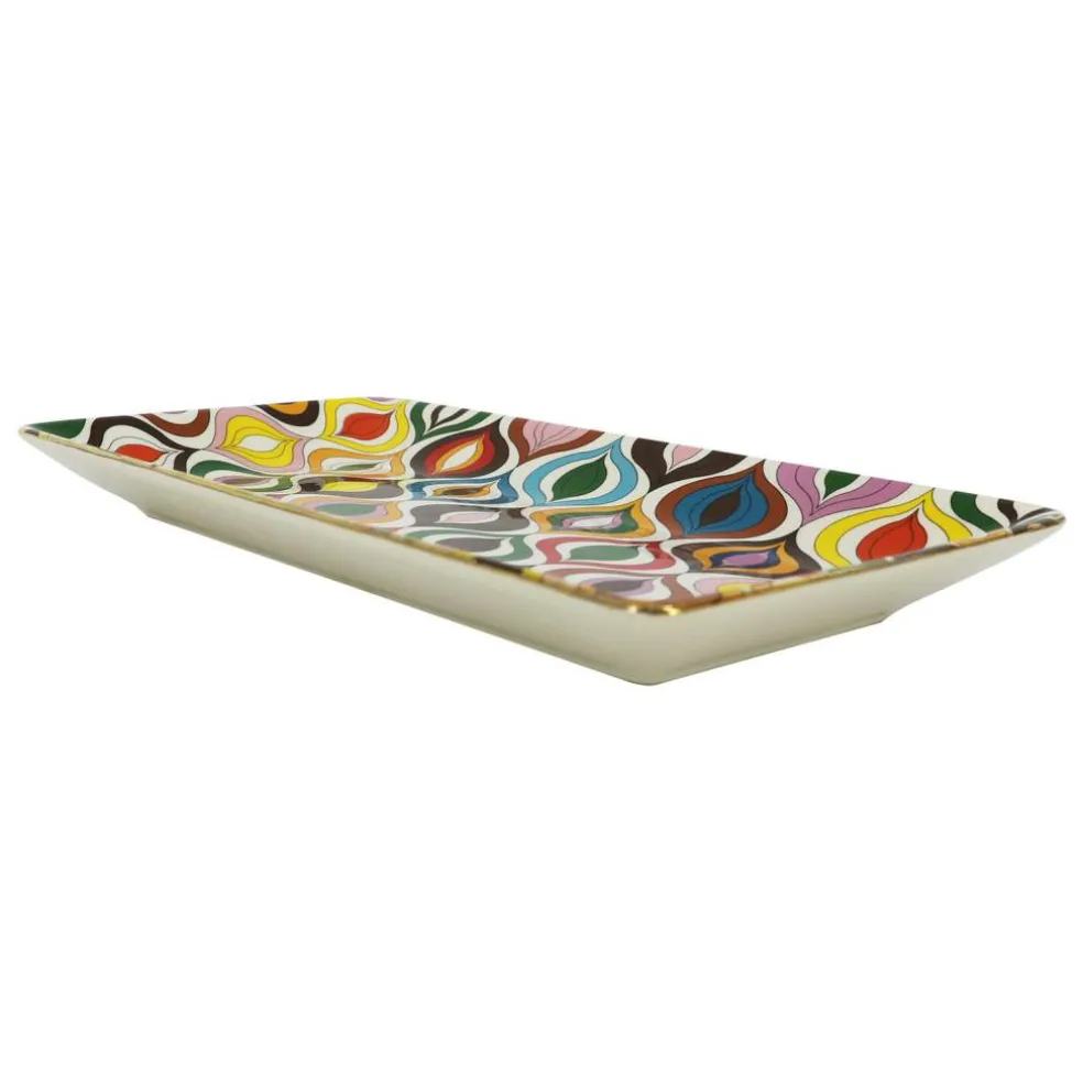Jonathan Adler x Michaels 6.25" x 11.5" Bargello Waves Ceramic Plate