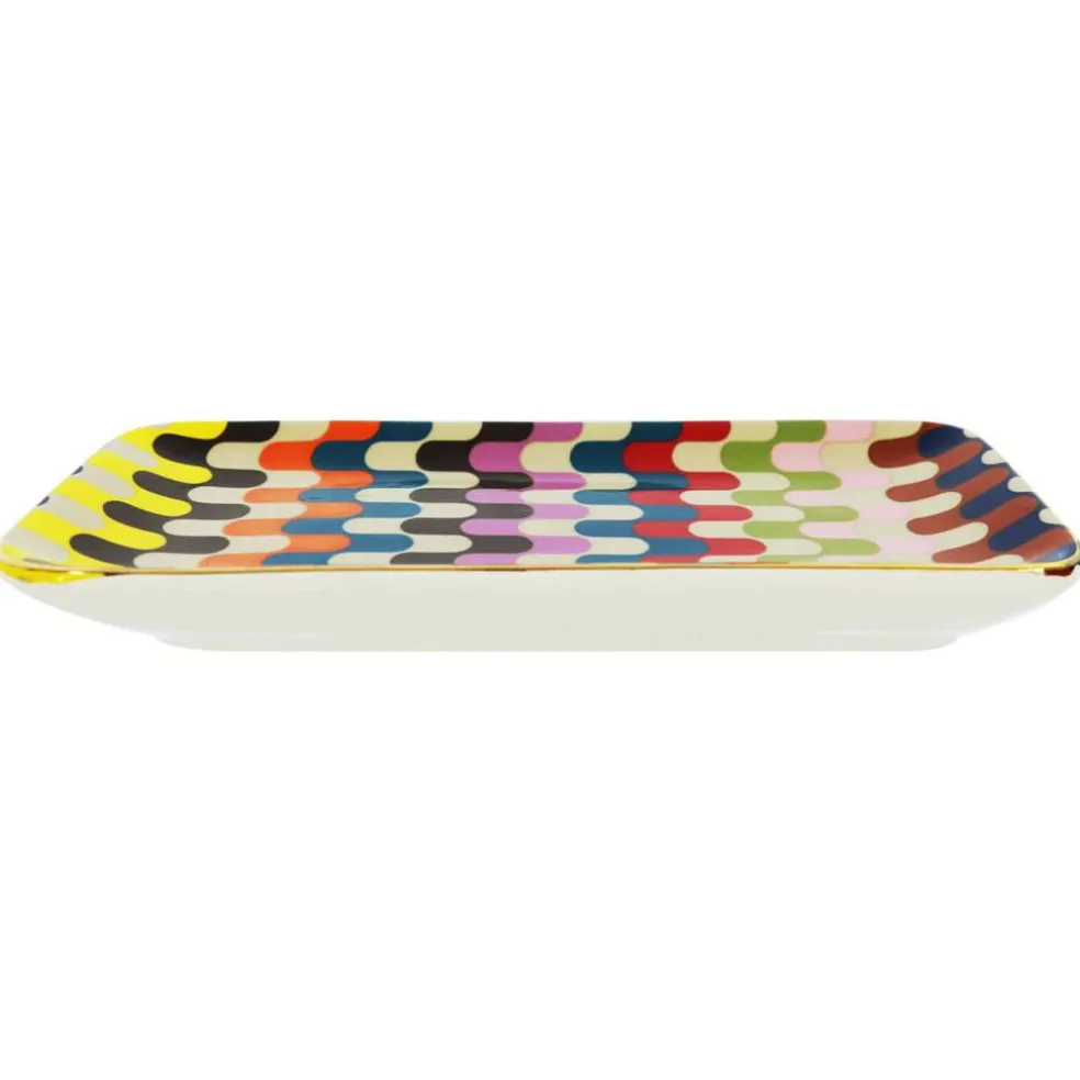 Jonathan Adler x Michaels 4.25" x 6.25" Bargello Waves Ceramic Plate