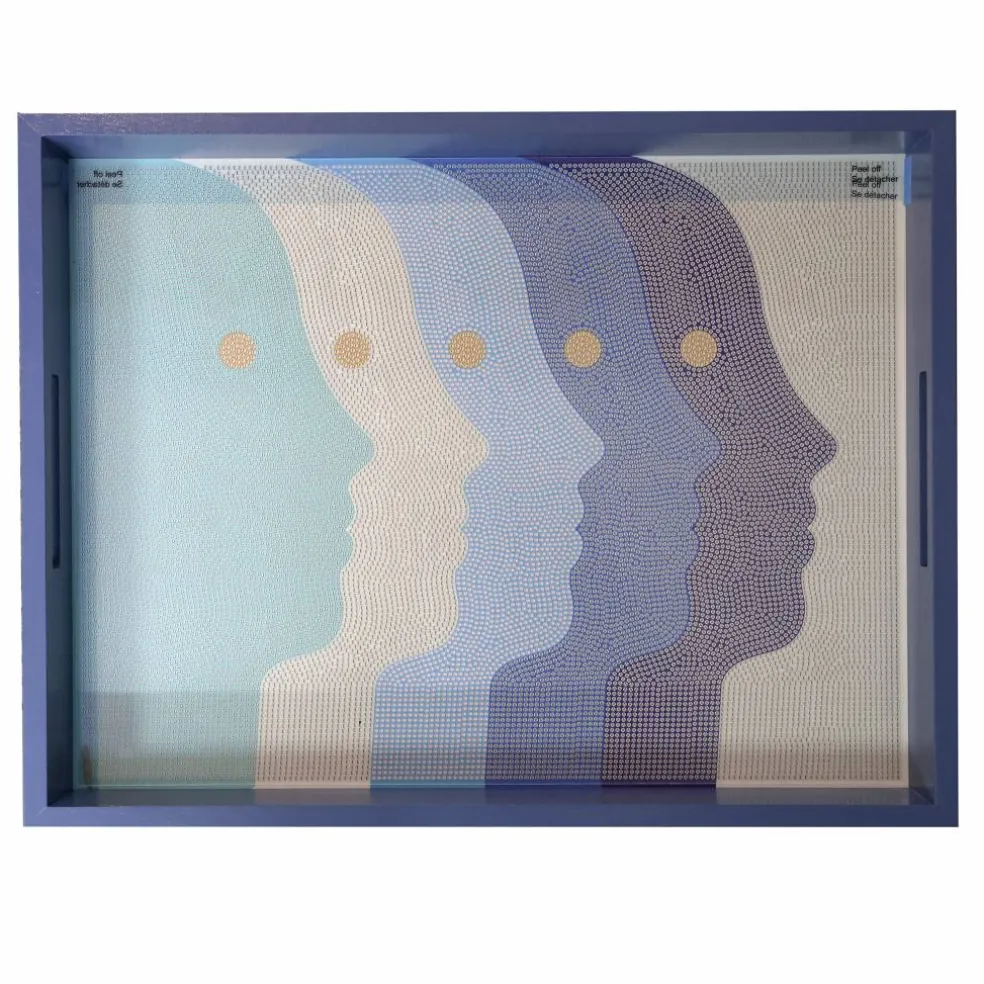 Jonathan Adler x Michaels 14" x 18" Blue Atlas Diamond Art Tray Kit