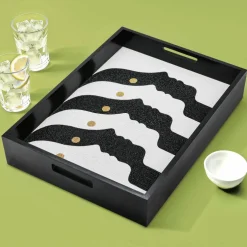 Jonathan Adler x Michaels 14" x 18" Black & White Atlas Diamond Art Tray Kit
