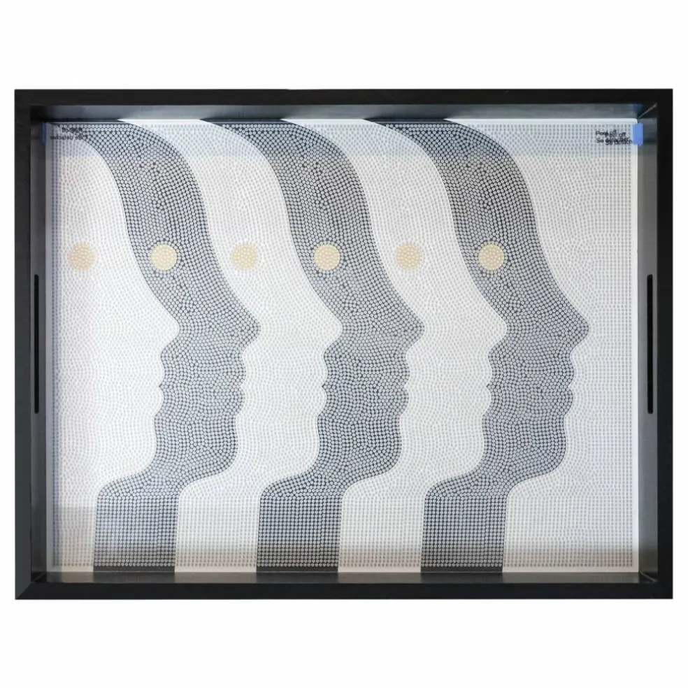 Jonathan Adler x Michaels 14" x 18" Black & White Atlas Diamond Art Tray Kit