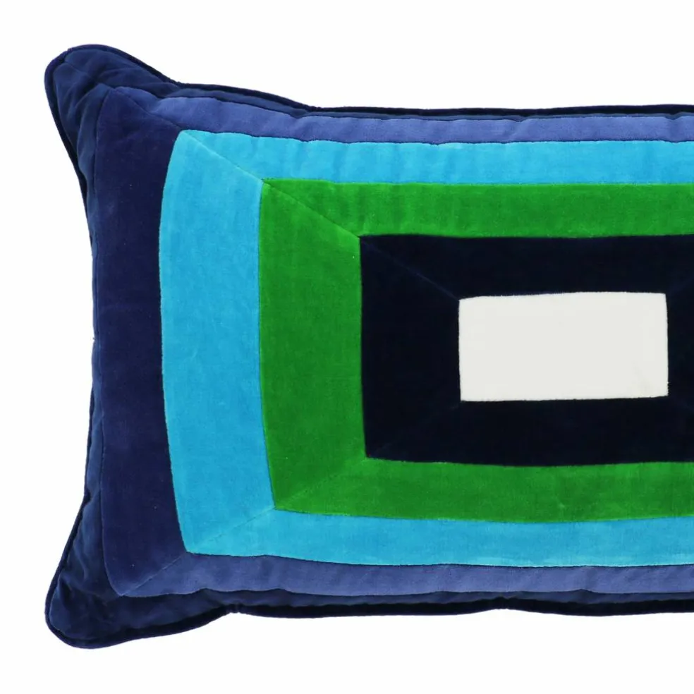 Jonathan Adler x Michaels 14" x 24" Blue & Green Rectangle Pillow