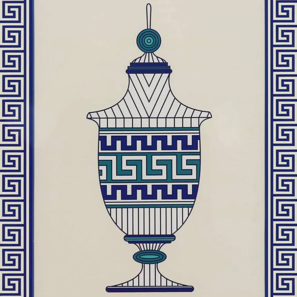 Jonathan Adler x Michaels 14.5" x 18.5" Blue & Green Urn Wall Art
