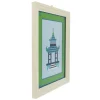 Jonathan Adler x Michaels 14.5" x 18.5" Blue & Green Pagoda Wall Art