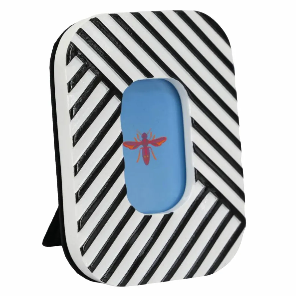 Jonathan Adler x Michaels 2" x 3" Black & White Striped Tabletop Frame