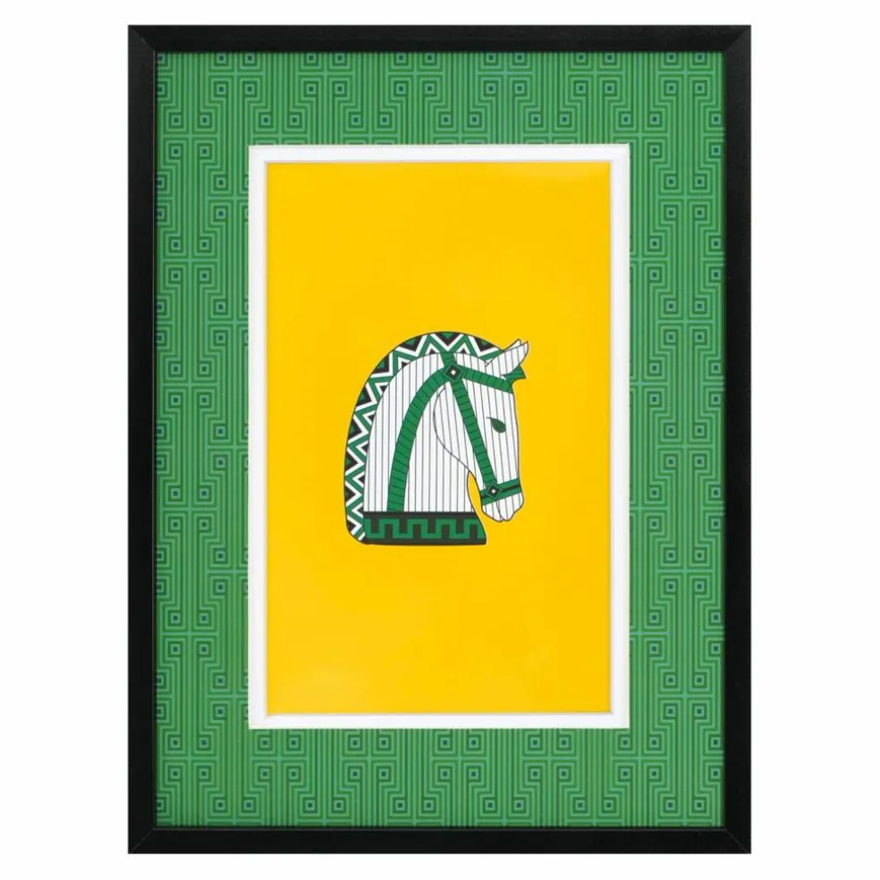 Jonathan Adler x Michaels 4" x 6" Black & Green Greek Key Matted Metal Tabletop Frame