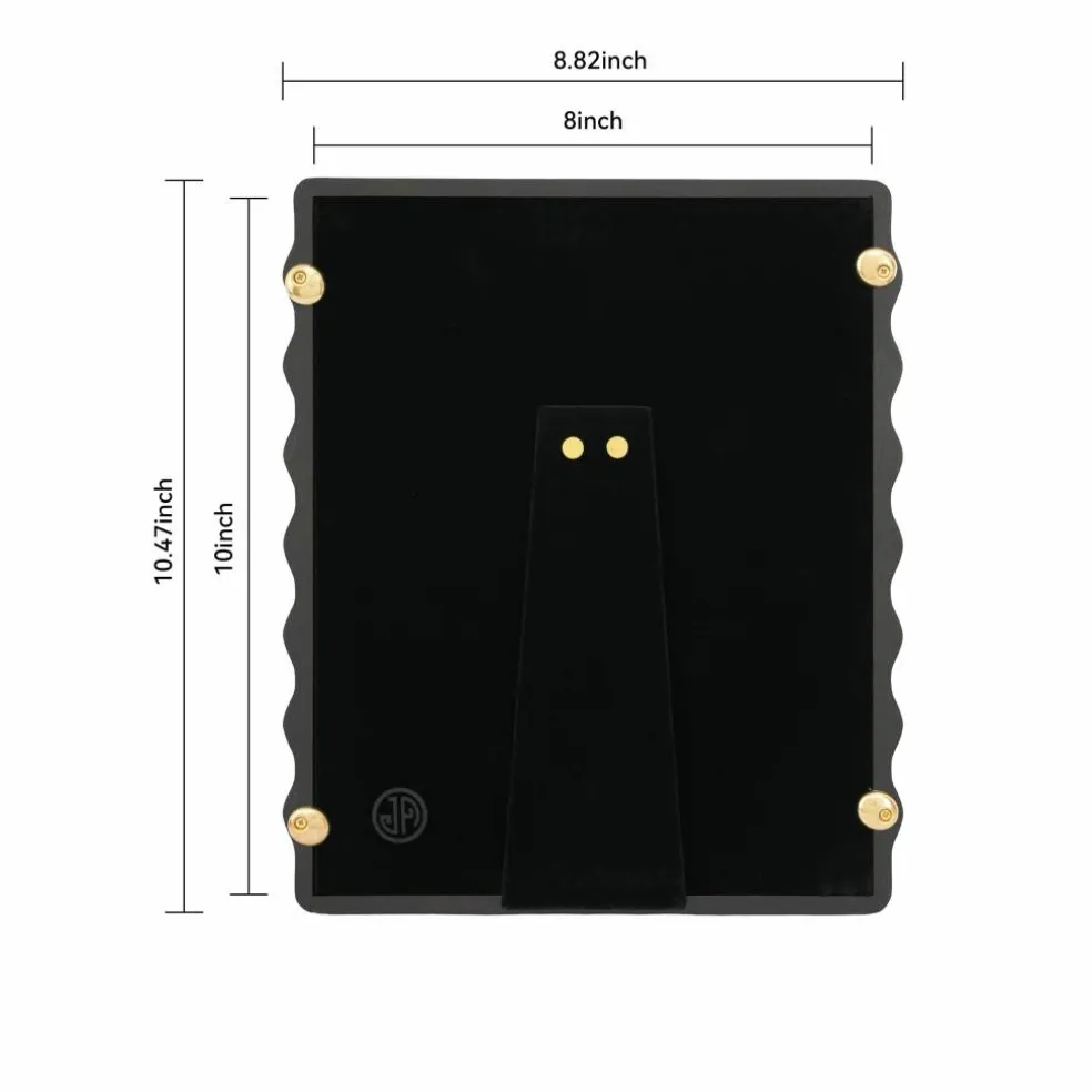 Jonathan Adler x Michaels 4" x 6" Black Geometric Stripes Matted Wood Tabletop Frame