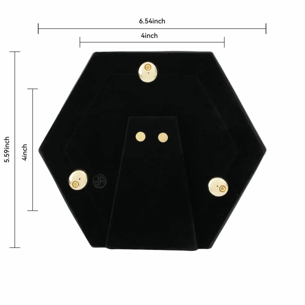 Jonathan Adler x Michaels 4" x 4" Black & White Hexagonal Tabletop Frame