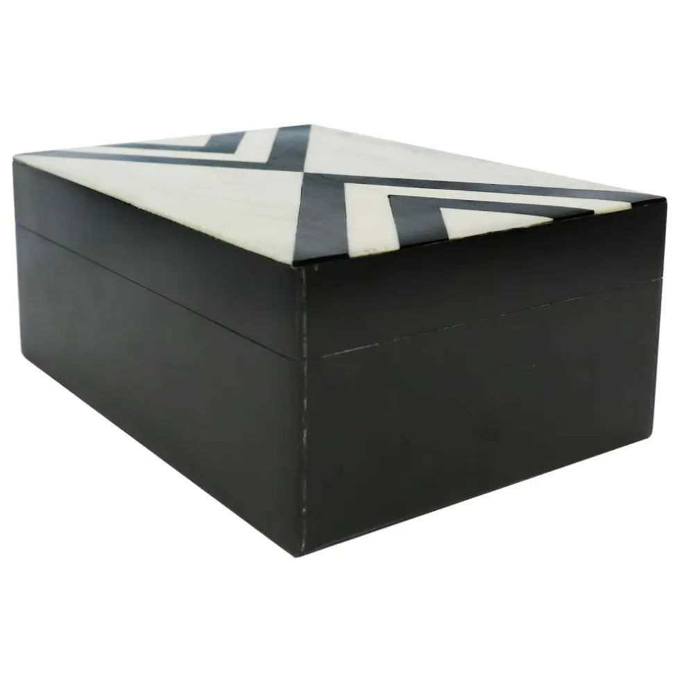 Jonathan Adler x Michaels 7" x 5" Black & White Storage Box