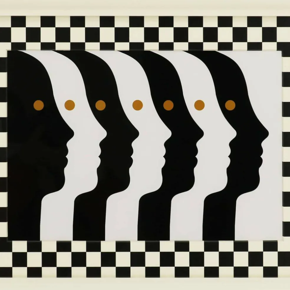 Jonathan Adler x Michaels 18.5" x 14.5" Black & White Atlas Wall Art
